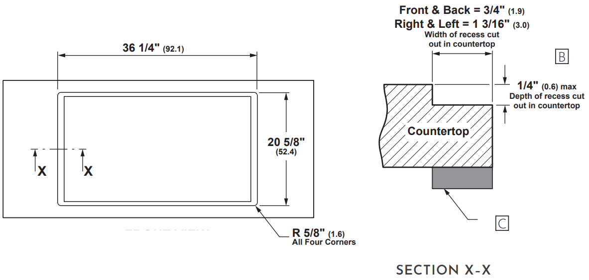 Monogram ZHU36RSTSS 36 Inch Silver Induction Cooktop - fig 4