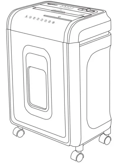 amazon basics B07PR17XV4 High-Security Micro-Cut Paper CD and Credit Card Shredder with Pullout Basket.JPG