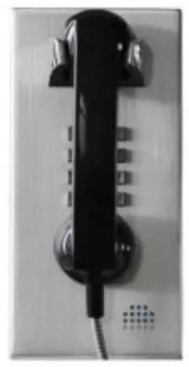 HQTelecom HQ JWAT130 Vandel Resistant Stainless Steel Wall Mount Telephone