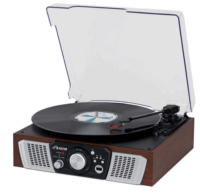 VECTOR VHRP-1100-BK 5 In 1 Lakeshore Turntable System