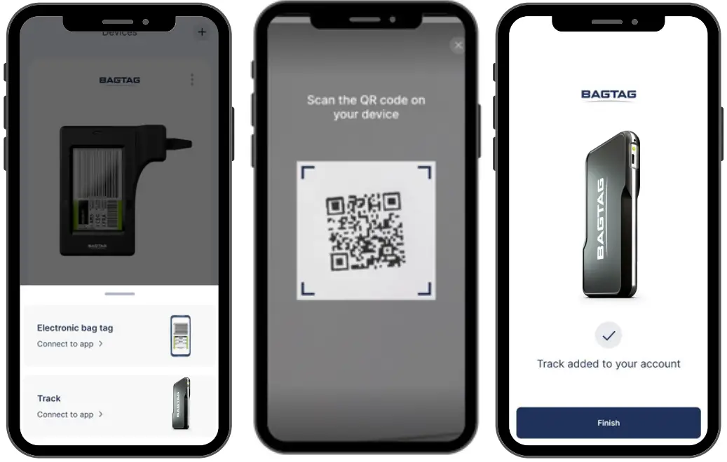 BAGTAG Track App - Add the Track