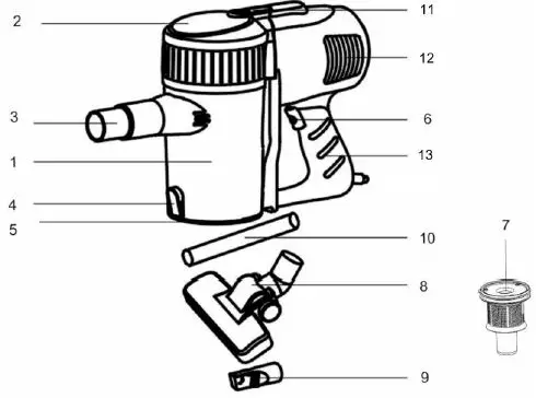 timberk-T-VCH-50 Vertical-Vacuum Cleaner-1