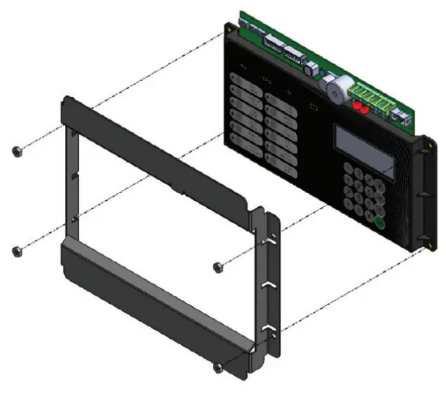 Mircom RAM 3318 LCD Remote LCD Annunciator - Fig