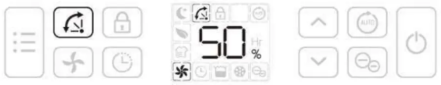 ZANUSSI ZD2733 Dehumidifier - Air Deflector Button