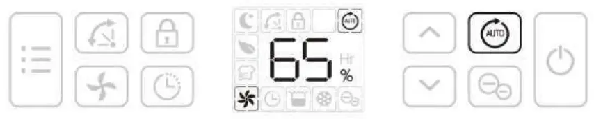 ZANUSSI ZD2733 Dehumidifier - Auto Button