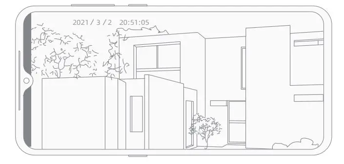xiaomi IMILAB EC5 Floodlight Camera - Night vision effect illustration