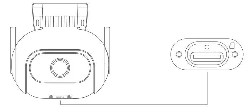 xiaomi IMILAB EC5 Floodlight Camera - The contact points of the micro SD card should be facing down