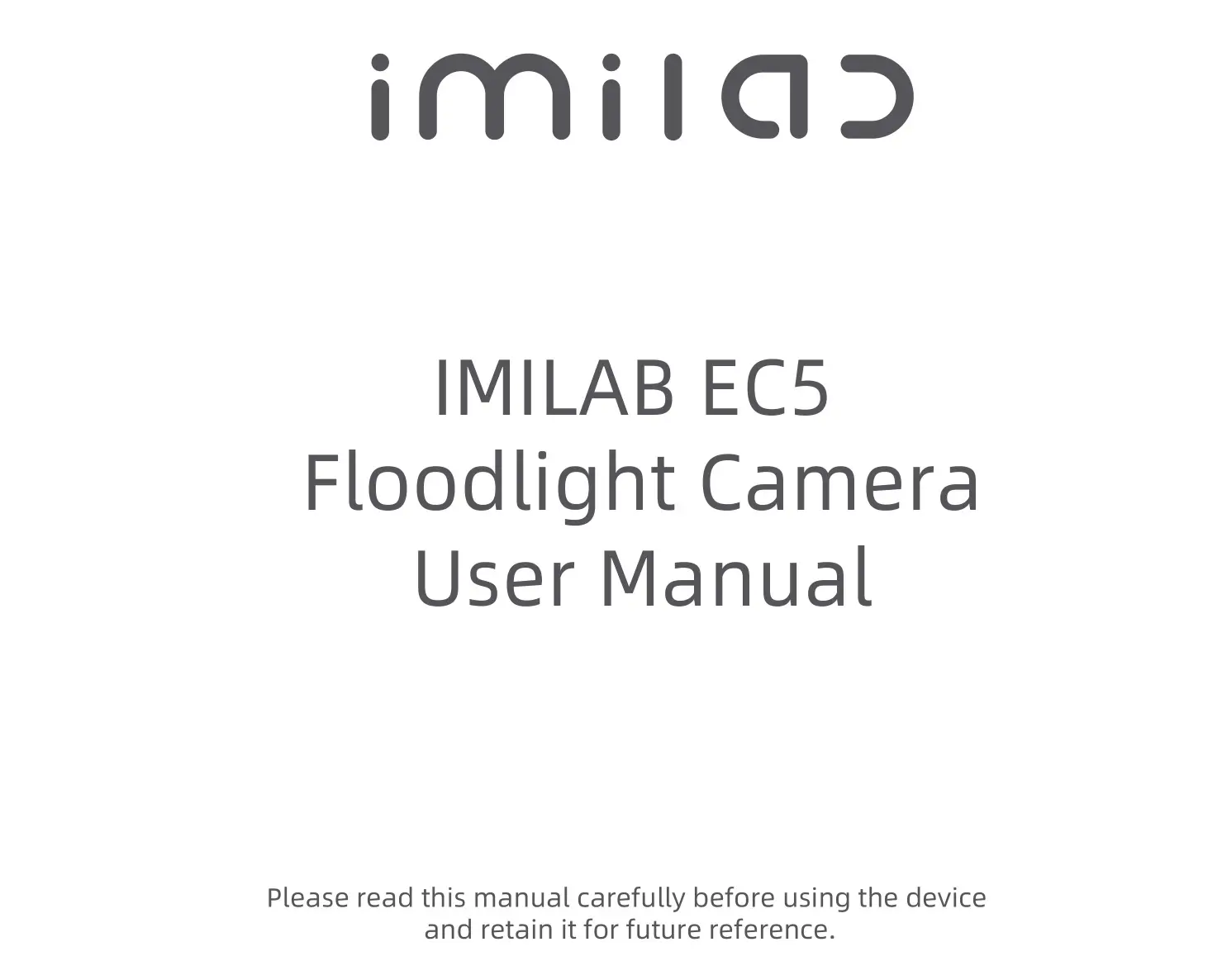 xiaomi IMILAB EC5 Floodlight Camera User Manual