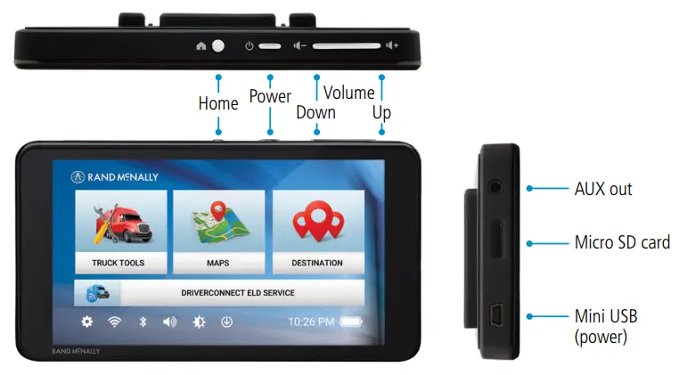 RAND McNALLY TND540 LM 5 Inch GPS Truck Navigator with Lifetime Map - TND