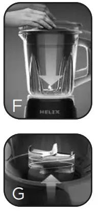 BLACK DECKER BL1600BGC Performance Helix Blender - remove the lid