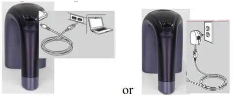 ARGOX RFID Scanner RA-7120 - Charging the Battery in the Reader