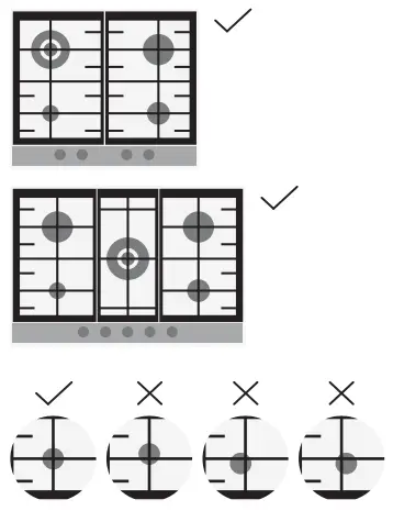 Haier Gas Hob - Use of hob - user instructions