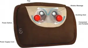 Homedics SP-10H-CBN Shiatsu Pillow with Heat Functions