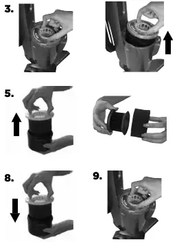 Cleaning or replacing the filters