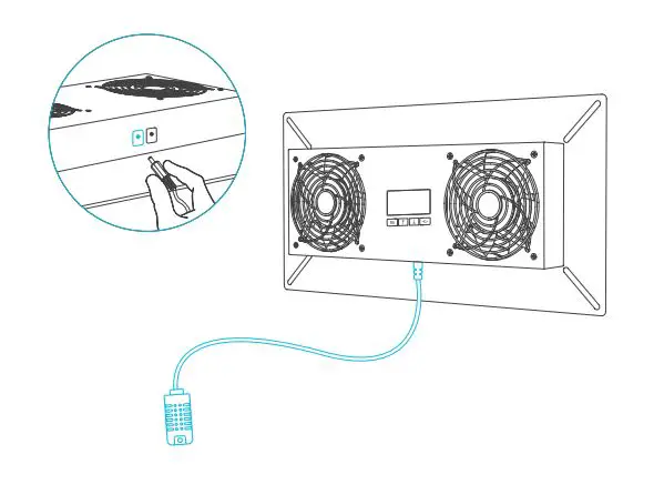 ALORAIR VENTIRPRO-S2 Crawlspace and Basement Ventilation Fan - STEP 1 Set the desired humidity and temperature.