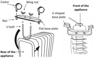 Russell Hobbs RHOFR5001 (B) 1500W Oil Filled Radiator - BASE ASSEMBLY