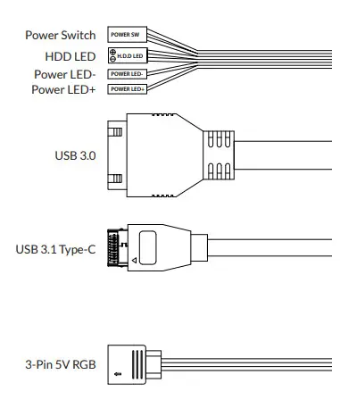 G SKILL Z5i MINI ITX CASE-Connectors