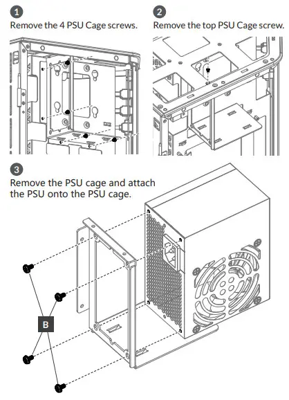 G SKILL Z5i MINI ITX CASE-Installing PSU