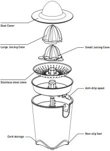 Sunbeam JEM1000SS CitrusPress Juicer - CitrusPress