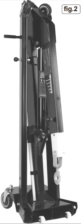 SEALEY WF10Q 1 Tonne Quick Lift Folding Engine Crane - fig.2