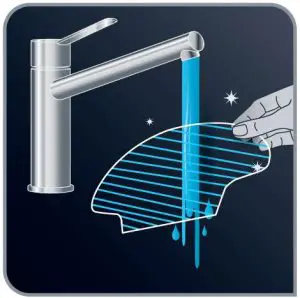 FIG 7 Moisten the mop with water before use