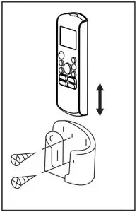Using the remote controller holder