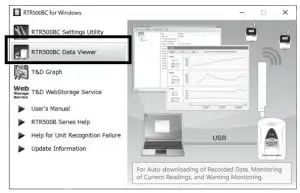 T D RTR500BC Wireless Base Station - Data Viewer