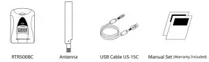 T D RTR500BC Wireless Base Station - Package Contents