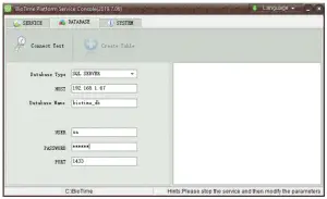 ZKTeco BioTime - Database Configuration 1