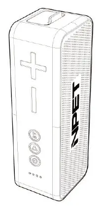 Pair & Connect-- Step 1 Turn ON your NPET Portable Speaker Flashing Blue Light - The speaker is ready to pair and connect. Solid Blue Light - The speaker has automatically reconnected to the last device it was connected to and is ready to play. - The speaker will automatically try to connect to the last device it was connected to each time it is turned on and that device is within range. The speaker can be connected to one device at a time. - To pair and connect to a different device, you need to first disconnect the currently paired device. - To disconnect the current device, press and hold down the BT button for 3 seconds. - The Blue Light will begin flashing and the speaker is ready to pair and connect to your device.