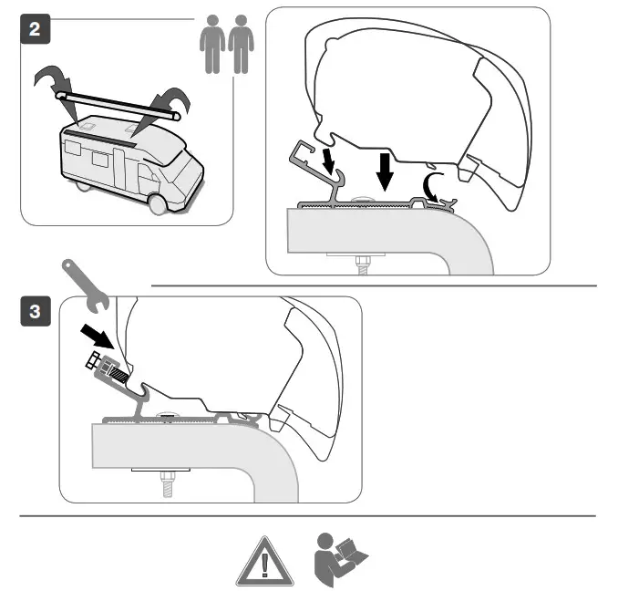 FIAMMA 98655-932 Hymer 290cm Awning Adapter- 3