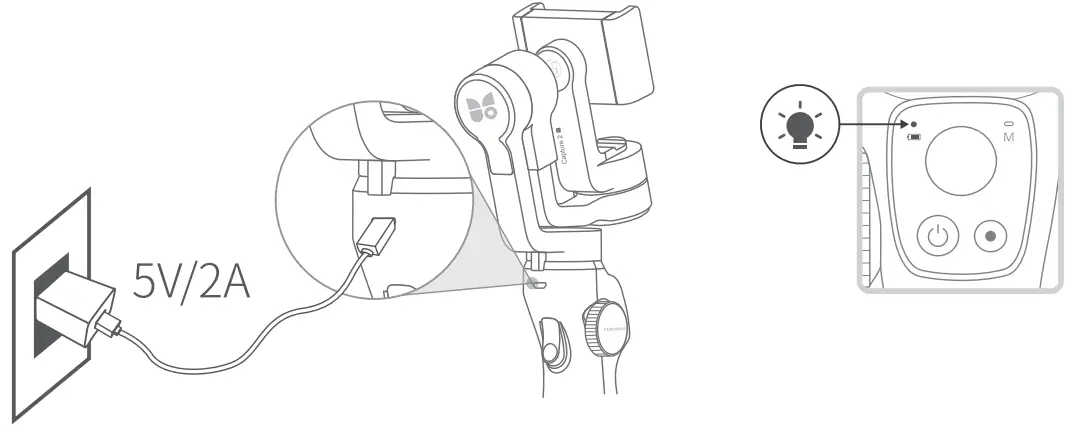 FUNSNAP CAPTURE 2S Handheld Gimbal Stabilizer - Prodcct overview 1