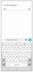 SAMSUNG Galaxy S21 FE 5G Smartphone - Send a message