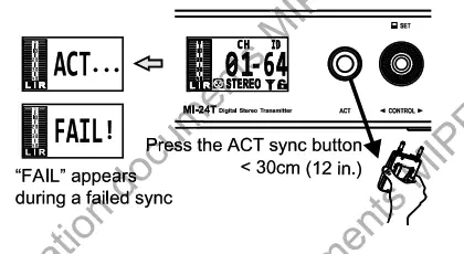 MIPRO MI24TDNT 2 4GHz Digital Stereo Transmitter -act