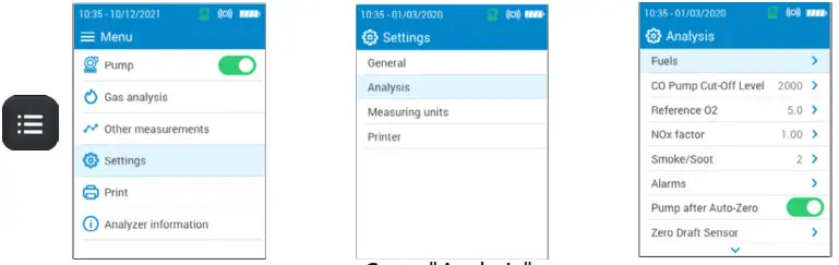 sauermann SI-CA 030 Combustion Gas Analyzer- Saving