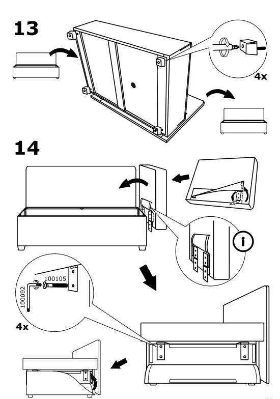 ALLSTA 2 Mestnyy Divan Krovat Sandsbru Seryy fig10
