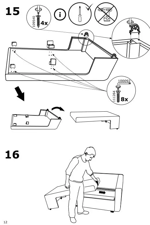 ALLSTA 2 Mestnyy Divan Krovat Sandsbru Seryy fig11