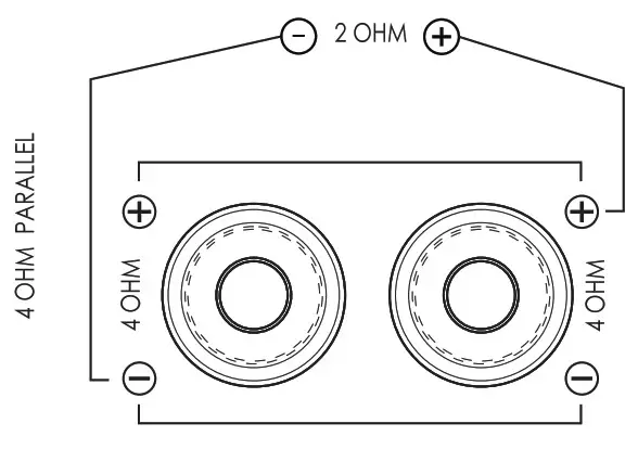 Nakamichi NSW Z1002S4 10 Inch SVC Subwoofer- WIRE CONNECTION 2