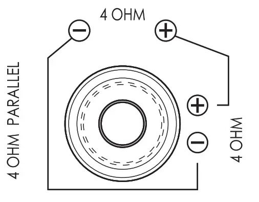 Nakamichi NSW Z1002S4 10 Inch SVC Subwoofer- WIRE CONNECTION