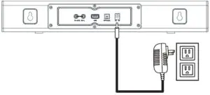 Connecting the AC adapter