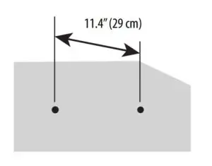 Mounting your soundbar on a wall Fig 1