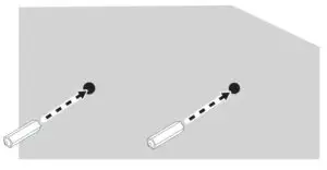 Mounting your soundbar on a wall Fig 2