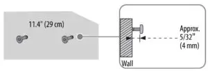 Mounting your soundbar on a wall Fig 3