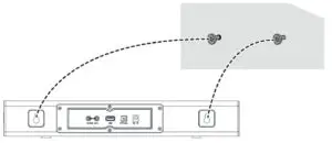 Mounting your soundbar on a wall Fig 4