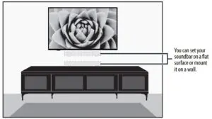 Positioning your soundbar
