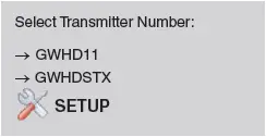 setup transmitter