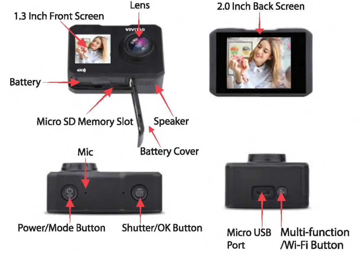 Transtyle Technology T48 4K Action Camera fig2