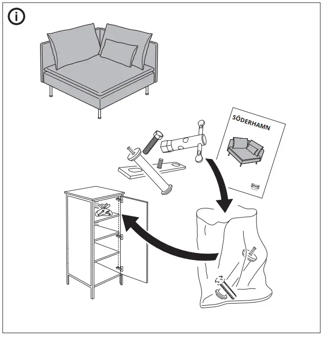 IKEA 199.022.07 SODERHAMN Corner Section fig14