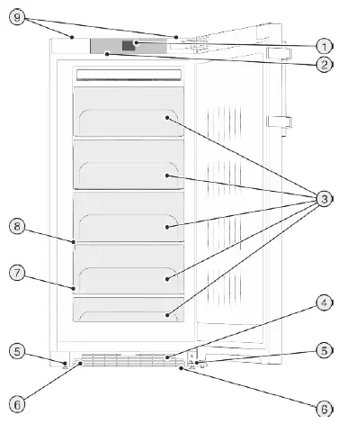 LIEBHERR 7088279-00 Full-Height Biofresh Fridge 1