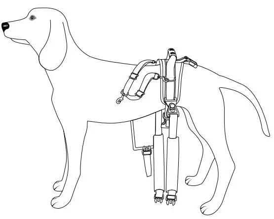 frisco better pet goods Rear Lift Support Dog Harness - 1